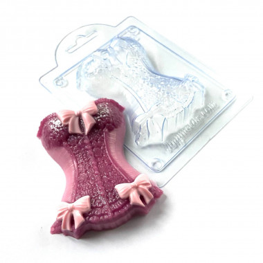 Корсет форма пластиковая — ANYMOLDS ПРОИЗВОДСТВО ПЛАСТИКОВЫХ ФОРМ ДЛЯ МЫЛА, ШОКОЛАДА, ГИПСА