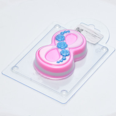 8 Марта с незабудками по диагонали  форма пластиковая — ANYMOLDS ПРОИЗВОДСТВО ПЛАСТИКОВЫХ ФОРМ ДЛЯ МЫЛА, ШОКОЛАДА, ГИПСА