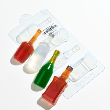 Алкогольный набор форма пластиковая — ANYMOLDS ПРОИЗВОДСТВО ПЛАСТИКОВЫХ ФОРМ ДЛЯ МЫЛА, ШОКОЛАДА, ГИПСА