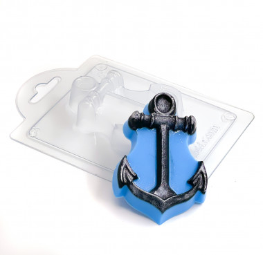 Якорь без цепи форма пластиковая — ANYMOLDS ПРОИЗВОДСТВО ПЛАСТИКОВЫХ ФОРМ ДЛЯ МЫЛА, ШОКОЛАДА, ГИПСА