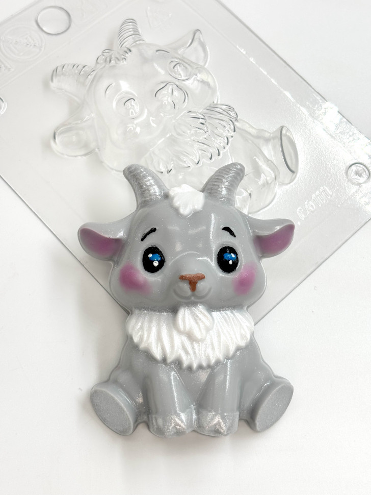 Козлик форма пластиковая для мыла и шоколада фото 1 &mdash; ANYMOLDS ПРОИЗВОДСТВО ПЛАСТИКОВЫХ ФОРМ ДЛЯ МЫЛА, ШОКОЛАДА, ГИПСА