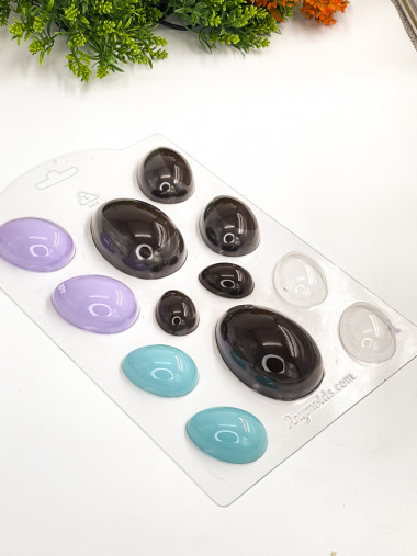 Яйца ассорти форма пластиковая для шоколада — ANYMOLDS ПРОИЗВОДСТВО ПЛАСТИКОВЫХ ФОРМ ДЛЯ МЫЛА, ШОКОЛАДА, ГИПСА