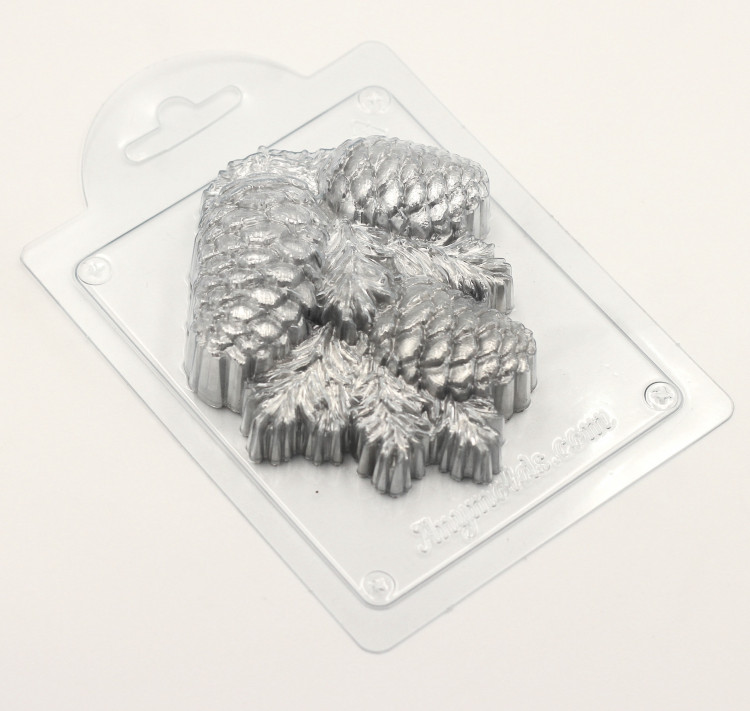 Шишки на ветке форма пластиковая