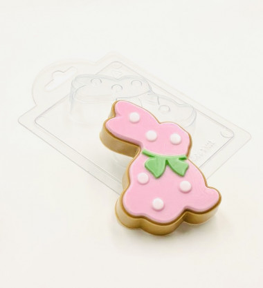 Кролик пряничный форма пластиковая — ANYMOLDS ПРОИЗВОДСТВО ПЛАСТИКОВЫХ ФОРМ ДЛЯ МЫЛА, ШОКОЛАДА, ГИПСА