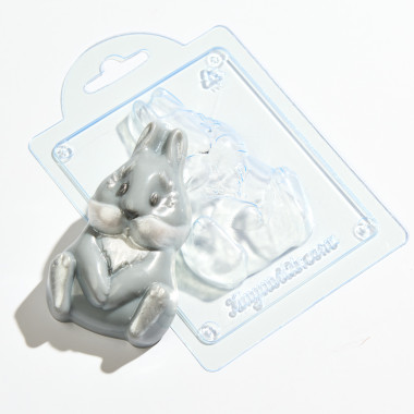 Зайчонок форма пластиковая — ANYMOLDS ПРОИЗВОДСТВО ПЛАСТИКОВЫХ ФОРМ ДЛЯ МЫЛА, ШОКОЛАДА, ГИПСА