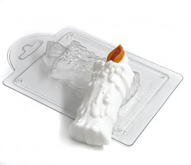 Свеча форма пластиковая — ANYMOLDS ПРОИЗВОДСТВО ПЛАСТИКОВЫХ ФОРМ ДЛЯ МЫЛА, ШОКОЛАДА, ГИПСА