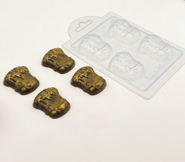 Кулич пасхальный с бантом мини форма пластиковая — ANYMOLDS ПРОИЗВОДСТВО ПЛАСТИКОВЫХ ФОРМ ДЛЯ МЫЛА, ШОКОЛАДА, ГИПСА