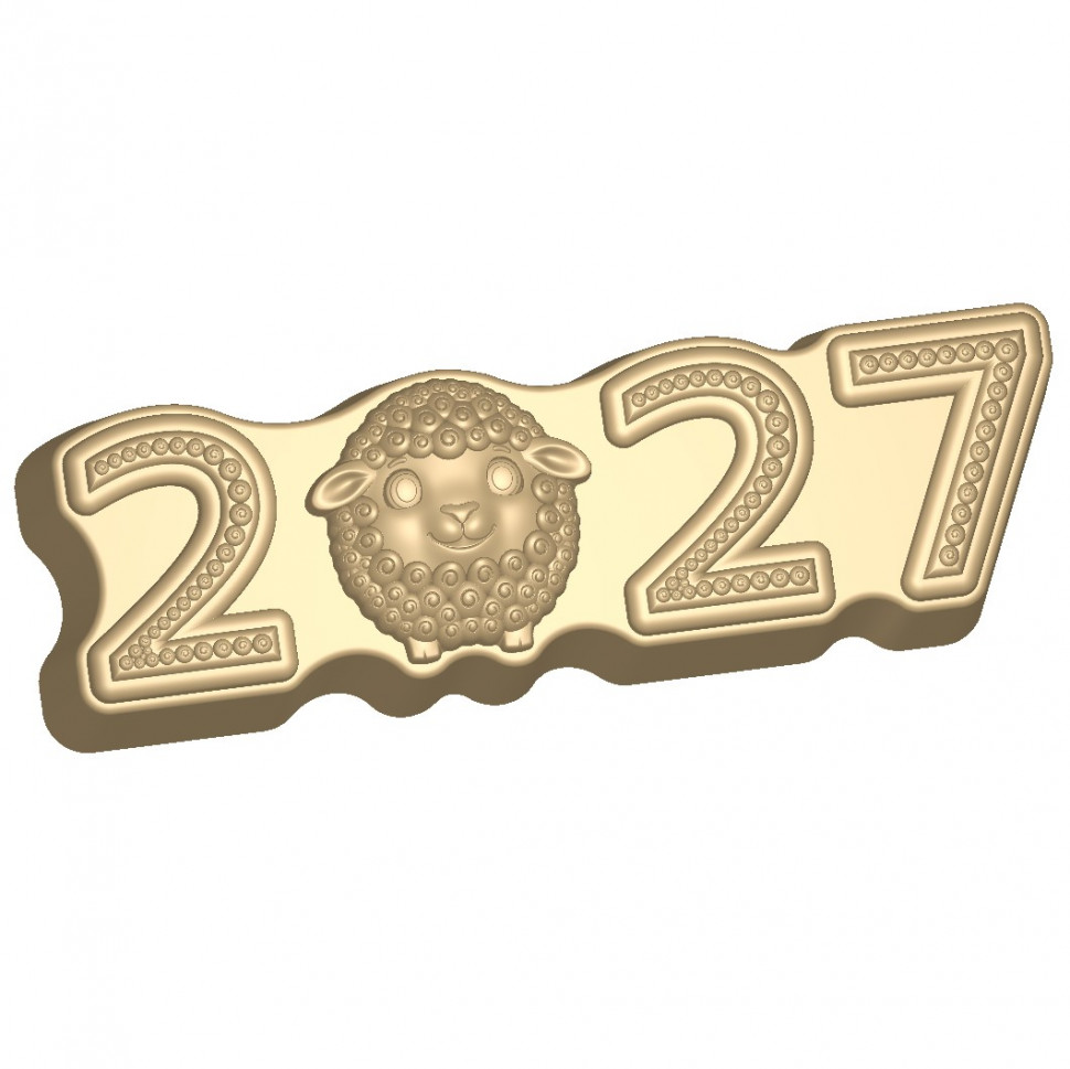 2027 с барашем форма пластиковая для мыла и шоколада фото 1 &mdash; ANYMOLDS ПРОИЗВОДСТВО ПЛАСТИКОВЫХ ФОРМ ДЛЯ МЫЛА, ШОКОЛАДА, ГИПСА
