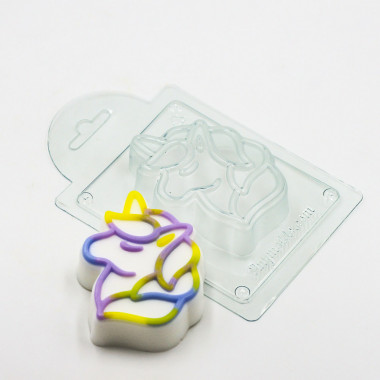 Силуэт Единорога форма пластиковая — ANYMOLDS ПРОИЗВОДСТВО ПЛАСТИКОВЫХ ФОРМ ДЛЯ МЫЛА, ШОКОЛАДА, ГИПСА