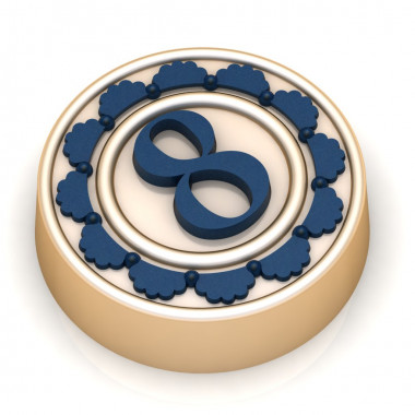 Восьмерка в круге форма пластиковая — ANYMOLDS ПРОИЗВОДСТВО ПЛАСТИКОВЫХ ФОРМ ДЛЯ МЫЛА, ШОКОЛАДА, ГИПСА