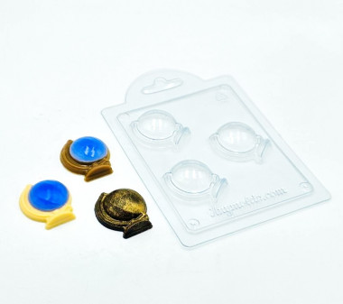 Глобус мини форма пластиковая — ANYMOLDS ПРОИЗВОДСТВО ПЛАСТИКОВЫХ ФОРМ ДЛЯ МЫЛА, ШОКОЛАДА, ГИПСА