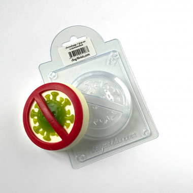 Антивирус 1  форма пластиковая — ANYMOLDS ПРОИЗВОДСТВО ПЛАСТИКОВЫХ ФОРМ ДЛЯ МЫЛА, ШОКОЛАДА, ГИПСА