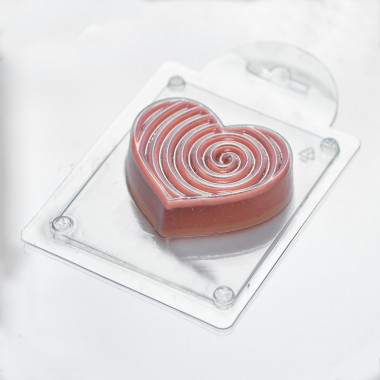 Сердце спираль форма пластиковая — ANYMOLDS ПРОИЗВОДСТВО ПЛАСТИКОВЫХ ФОРМ ДЛЯ МЫЛА, ШОКОЛАДА, ГИПСА