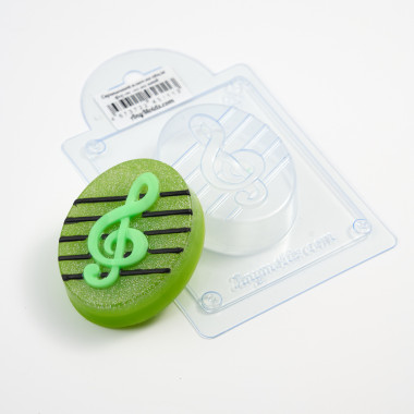 Скрипичный ключ на овале форма пластиковая — ANYMOLDS ПРОИЗВОДСТВО ПЛАСТИКОВЫХ ФОРМ ДЛЯ МЫЛА, ШОКОЛАДА, ГИПСА