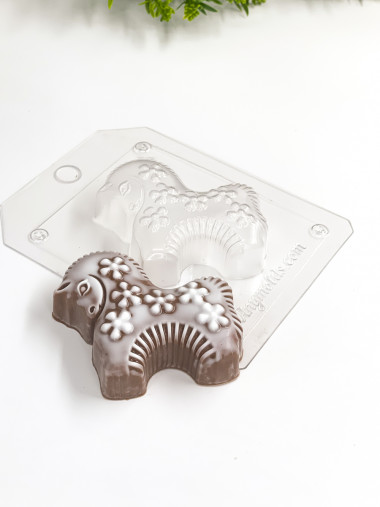 Лошадка в цветах форма пластиковая для мыла и шоколада — ANYMOLDS ПРОИЗВОДСТВО ПЛАСТИКОВЫХ ФОРМ ДЛЯ МЫЛА, ШОКОЛАДА, ГИПСА