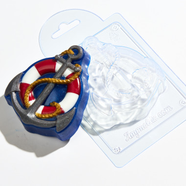Якорь форма пластиковая — ANYMOLDS ПРОИЗВОДСТВО ПЛАСТИКОВЫХ ФОРМ ДЛЯ МЫЛА, ШОКОЛАДА, ГИПСА