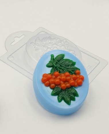 Рябина в овале форма пластиковая — ANYMOLDS ПРОИЗВОДСТВО ПЛАСТИКОВЫХ ФОРМ ДЛЯ МЫЛА, ШОКОЛАДА, ГИПСА