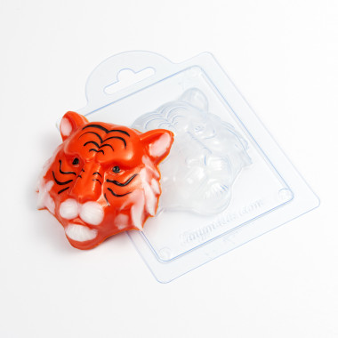 Барельеф Тигр форма пластиковая — ANYMOLDS ПРОИЗВОДСТВО ПЛАСТИКОВЫХ ФОРМ ДЛЯ МЫЛА, ШОКОЛАДА, ГИПСА