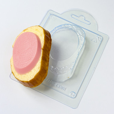 Бутерброд с Колбасой форма пластиковая — ANYMOLDS ПРОИЗВОДСТВО ПЛАСТИКОВЫХ ФОРМ ДЛЯ МЫЛА, ШОКОЛАДА, ГИПСА