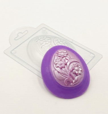 Яйцо с цветами форма пластиковая — ANYMOLDS ПРОИЗВОДСТВО ПЛАСТИКОВЫХ ФОРМ ДЛЯ МЫЛА, ШОКОЛАДА, ГИПСА