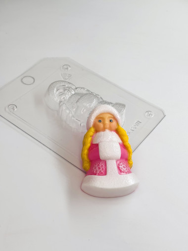 Снегурочка форма пластиковая V3 &mdash; ANYMOLDS ПРОИЗВОДСТВО ПЛАСТИКОВЫХ ФОРМ ДЛЯ МЫЛА, ШОКОЛАДА, ГИПСА