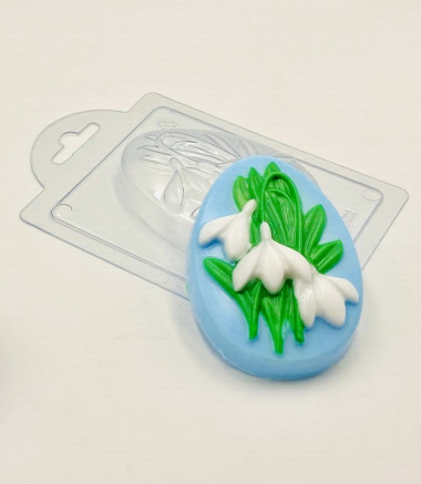 Яйцо с подснежниками форма пластиковая — ANYMOLDS ПРОИЗВОДСТВО ПЛАСТИКОВЫХ ФОРМ ДЛЯ МЫЛА, ШОКОЛАДА, ГИПСА