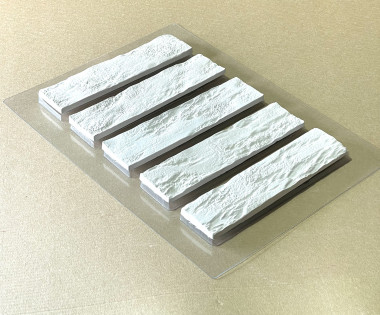 Пластиковая форма для интерьерных кирпичей из гипса 200*50*10 мм — ANYMOLDS ПРОИЗВОДСТВО ПЛАСТИКОВЫХ ФОРМ ДЛЯ МЫЛА, ШОКОЛАДА, ГИПСА