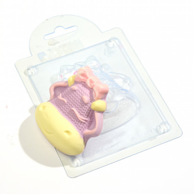 Бычок вязаный с бантом форма пластиковая — ANYMOLDS ПРОИЗВОДСТВО ПЛАСТИКОВЫХ ФОРМ ДЛЯ МЫЛА, ШОКОЛАДА, ГИПСА