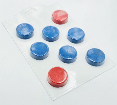 Мини круги d45мм форма пластиковая — ANYMOLDS ПРОИЗВОДСТВО ПЛАСТИКОВЫХ ФОРМ ДЛЯ МЫЛА, ШОКОЛАДА, ГИПСА