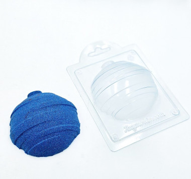 Шар новогодний 3 форма пластиковая — ANYMOLDS ПРОИЗВОДСТВО ПЛАСТИКОВЫХ ФОРМ ДЛЯ МЫЛА, ШОКОЛАДА, ГИПСА