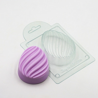 Яйцо серпантин форма пластиковая — ANYMOLDS ПРОИЗВОДСТВО ПЛАСТИКОВЫХ ФОРМ ДЛЯ МЫЛА, ШОКОЛАДА, ГИПСА
