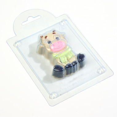 Бычок с шарфом форма пластиковая — ANYMOLDS ПРОИЗВОДСТВО ПЛАСТИКОВЫХ ФОРМ ДЛЯ МЫЛА, ШОКОЛАДА, ГИПСА