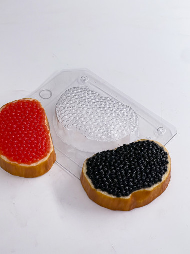 Бутерброд с икрой форма пластиковая для мыла  &mdash; ANYMOLDS ПРОИЗВОДСТВО ПЛАСТИКОВЫХ ФОРМ ДЛЯ МЫЛА, ШОКОЛАДА, ГИПСА