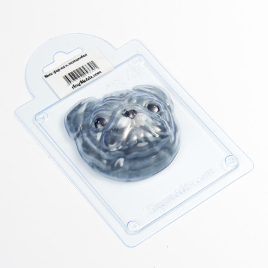 Мопс форма пластиковая — ANYMOLDS ПРОИЗВОДСТВО ПЛАСТИКОВЫХ ФОРМ ДЛЯ МЫЛА, ШОКОЛАДА, ГИПСА