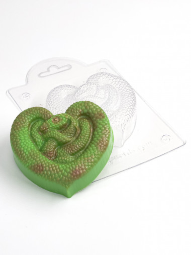 Сердце Змея форма пластиковая — ANYMOLDS ПРОИЗВОДСТВО ПЛАСТИКОВЫХ ФОРМ ДЛЯ МЫЛА, ШОКОЛАДА, ГИПСА
