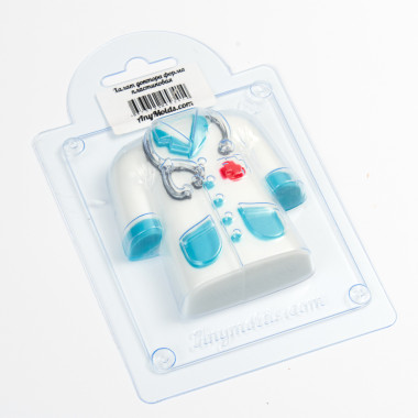 Халат доктора форма пластиковая — ANYMOLDS ПРОИЗВОДСТВО ПЛАСТИКОВЫХ ФОРМ ДЛЯ МЫЛА, ШОКОЛАДА, ГИПСА