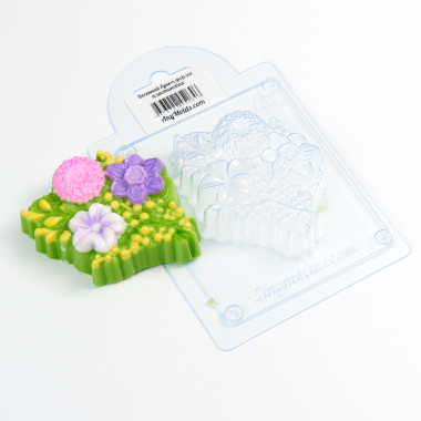 Весенний букет форма пластиковая — ANYMOLDS ПРОИЗВОДСТВО ПЛАСТИКОВЫХ ФОРМ ДЛЯ МЫЛА, ШОКОЛАДА, ГИПСА