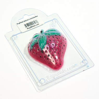Клубника форма пластиковая — ANYMOLDS ПРОИЗВОДСТВО ПЛАСТИКОВЫХ ФОРМ ДЛЯ МЫЛА, ШОКОЛАДА, ГИПСА
