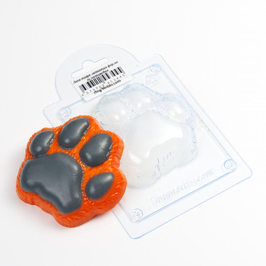 Лапа тигра мохнатая форма пластиковая — ANYMOLDS ПРОИЗВОДСТВО ПЛАСТИКОВЫХ ФОРМ ДЛЯ МЫЛА, ШОКОЛАДА, ГИПСА