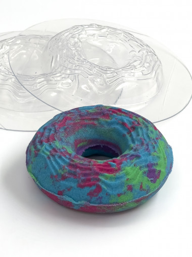 Пончик с глазурью комплект (2шт) для бобмочек из пластика — ANYMOLDS ПРОИЗВОДСТВО ПЛАСТИКОВЫХ ФОРМ ДЛЯ МЫЛА, ШОКОЛАДА, ГИПСА