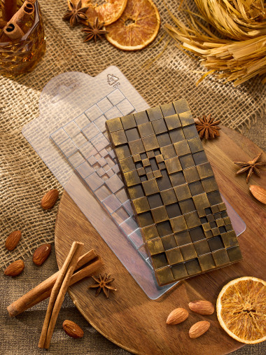 Тетрис плитка шоколада, форма пластиковая — ANYMOLDS ПРОИЗВОДСТВО ПЛАСТИКОВЫХ ФОРМ ДЛЯ МЫЛА, ШОКОЛАДА, ГИПСА