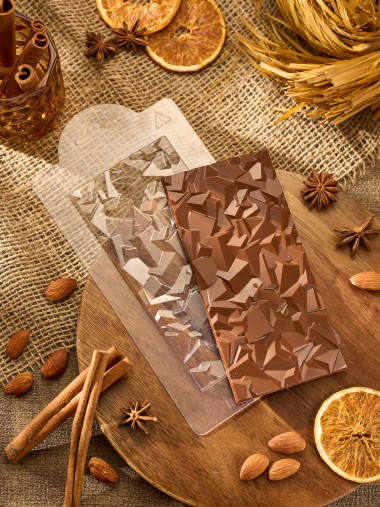 Кристалы плитка шоколада форма пластиковая — ANYMOLDS ПРОИЗВОДСТВО ПЛАСТИКОВЫХ ФОРМ ДЛЯ МЫЛА, ШОКОЛАДА, ГИПСА