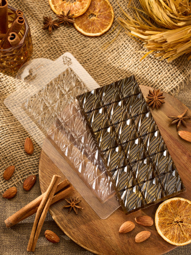 Ковыль - плитка шоколада, форма пластиковая — ANYMOLDS ПРОИЗВОДСТВО ПЛАСТИКОВЫХ ФОРМ ДЛЯ МЫЛА, ШОКОЛАДА, ГИПСА