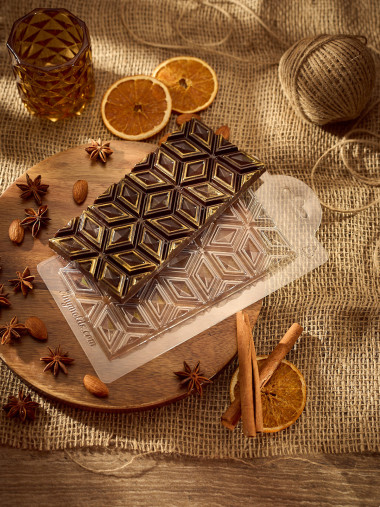 Ромбики-  плитка шоколада, форма пластиковая — ANYMOLDS ПРОИЗВОДСТВО ПЛАСТИКОВЫХ ФОРМ ДЛЯ МЫЛА, ШОКОЛАДА, ГИПСА