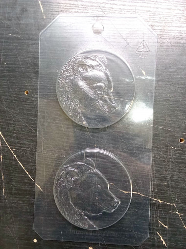 Медведь медали для шоколада пластиковая форма  &mdash; ANYMOLDS ПРОИЗВОДСТВО ПЛАСТИКОВЫХ ФОРМ ДЛЯ МЫЛА, ШОКОЛАДА, ГИПСА