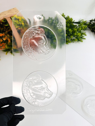 Медведь медали для шоколада пластиковая форма  &mdash; ANYMOLDS ПРОИЗВОДСТВО ПЛАСТИКОВЫХ ФОРМ ДЛЯ МЫЛА, ШОКОЛАДА, ГИПСА